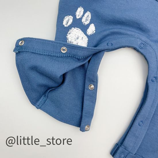 Комбинезон со свитшотом "Лапки" Синий