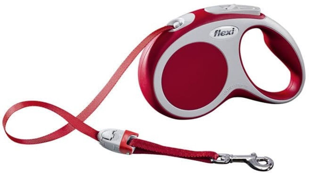 FLEXI рулетка Vario Compact S (до 15 кг) лента 5 м красная