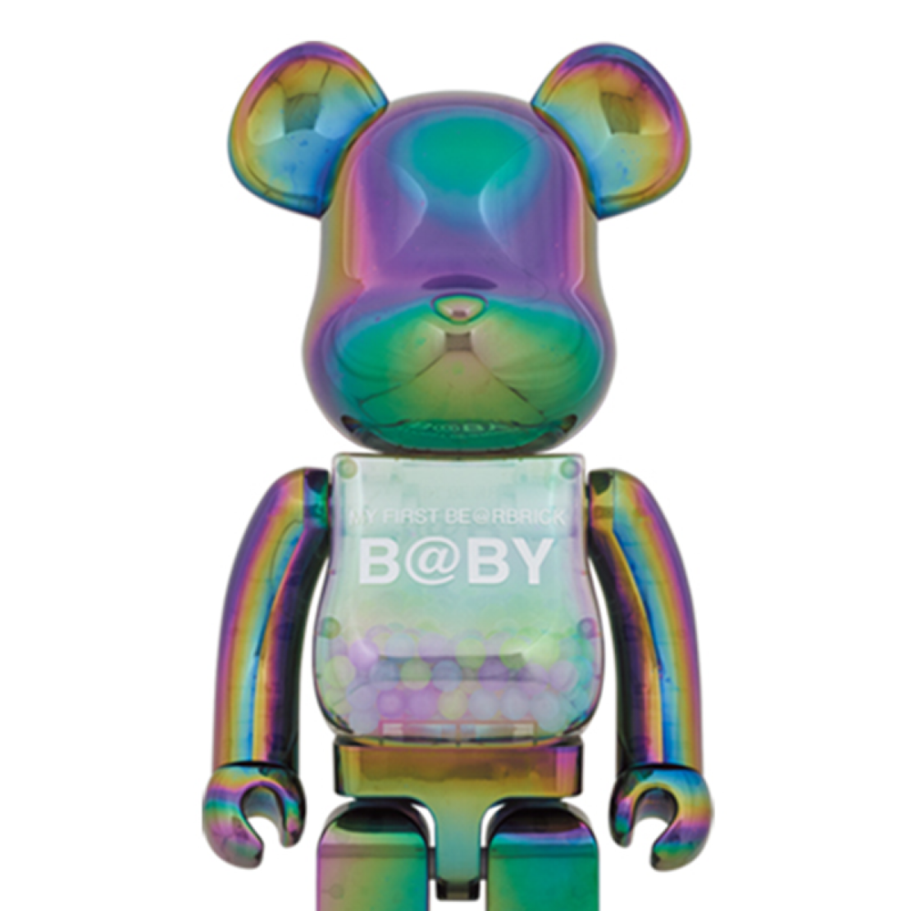 Дизайнерские игрушки BE@RBRICK 1000% MY FIRST B@BY CLEAR BLACK CHROME 70cm, 1976225-640507134