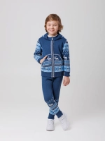 Кофта вязаная на молнии с капюшоном