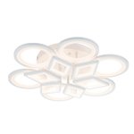 Потолочный светодиодный светильник 160Вт, 11076Лм, 3000-6500К, Ra>80, плавная регулировка мощности, изменение цветовой температуры, ночник, пульт, металл/акрил, белый