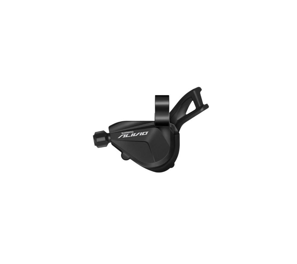 Шифтер Shimano Alivio, M3100, левый, 2 скорости, без индикатора, трос 1800мм, черный