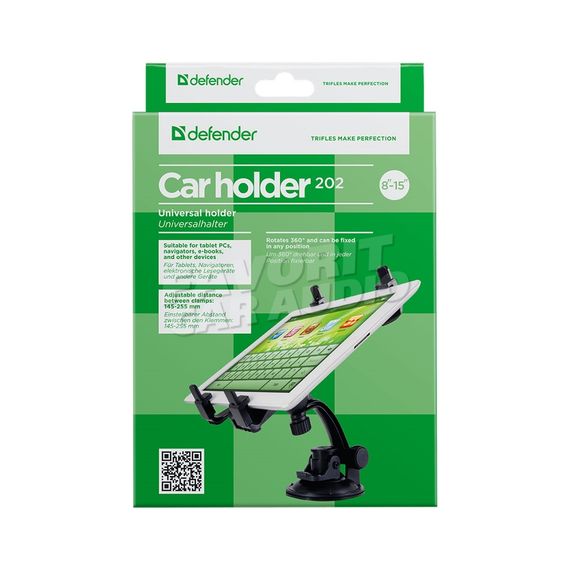 Держатель Defender Car holder 202 для планшета чёрный