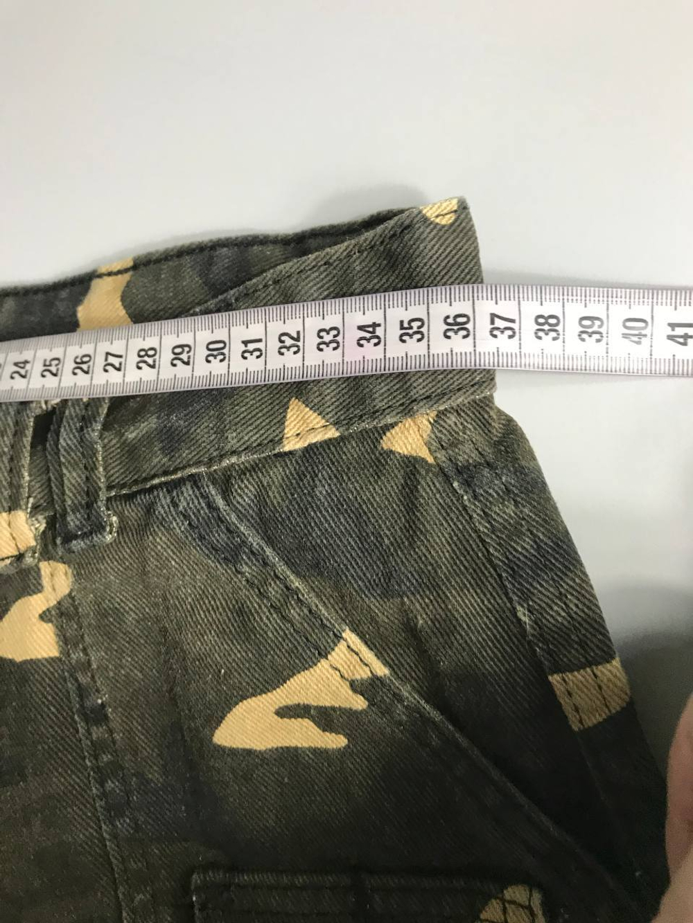 Джинсы в стиле милитари, маркировка S, визуально на 44 размер
