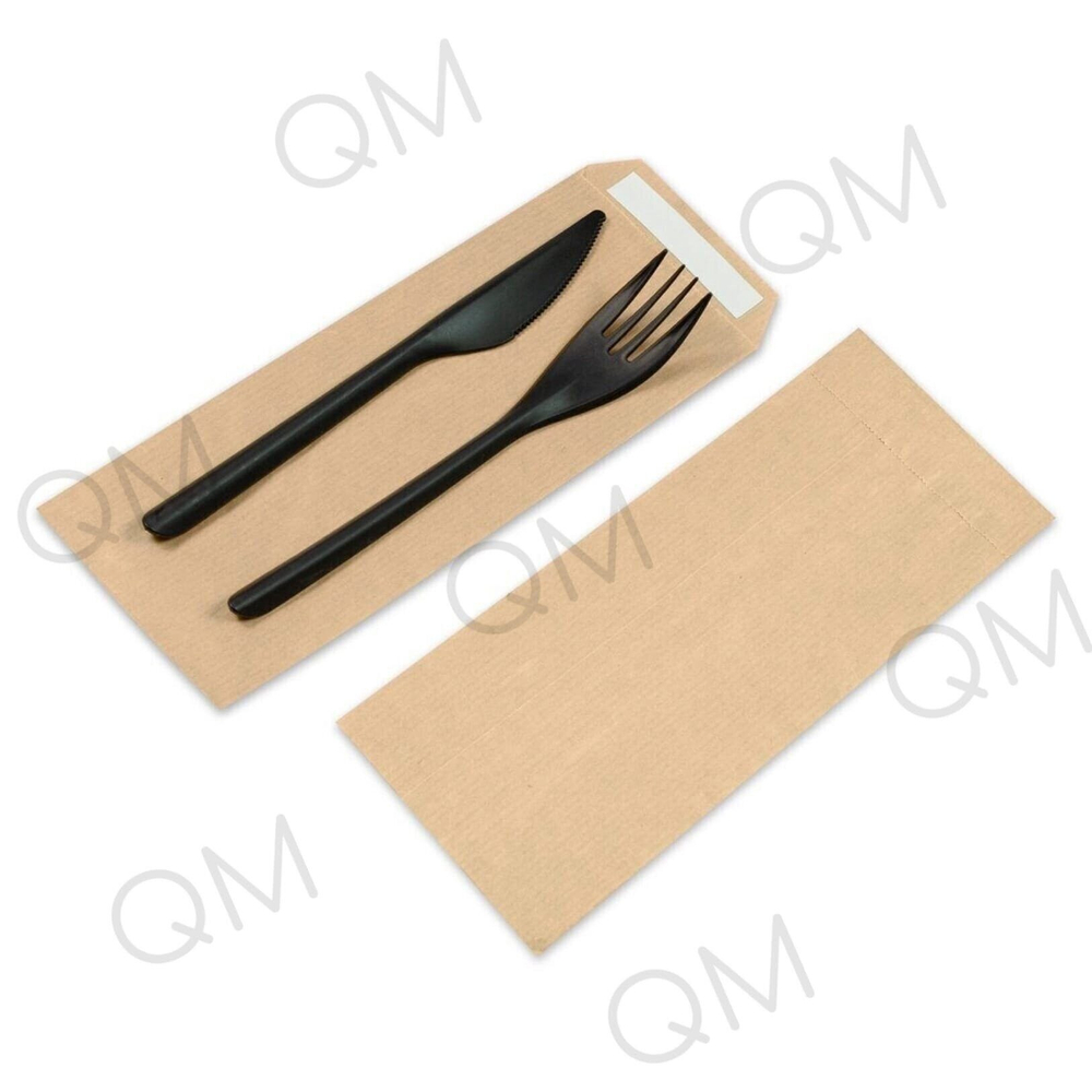 Крафт пакет заклеивающийся для приборов с плоским дном 80*220 мм 40 г/м2 бурый, 100шт