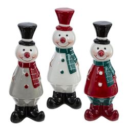 GAEM Фигурка декоративная "Снеговик", L3,5 W3,5 H9,5 см, 3в.