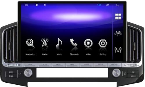 Магнитола для Toyota Land Cruiser 200 2015-2021 (с JBL и 360) - Kuberg ZH-T1304 монитор 13.3", Android 12, Быстрая, CarPlay, SIM-слот