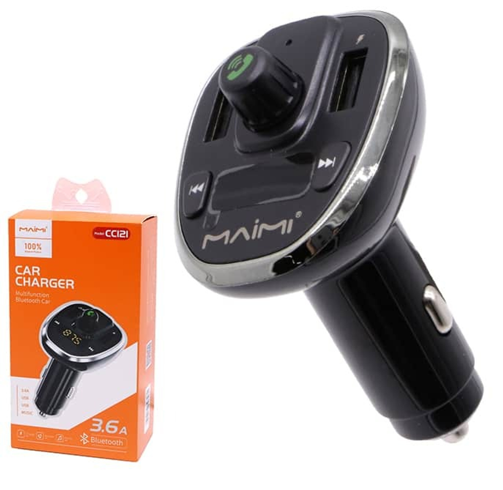 Автомобильный FM-трансмиттер Maimi CC121 Bluetooth (черный)
