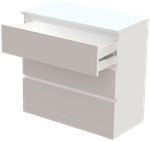 Комод VÅRMA 3 ящика 80х78х40 (белый)