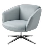 Кресло ZUCCA-R голубое LITCHI-#3