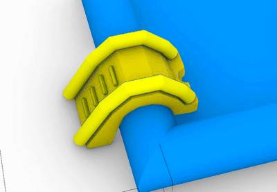 Надувная мини-лестница для бассейна из ПВХ, жёлтая, 3.3x1.7x2.1 м