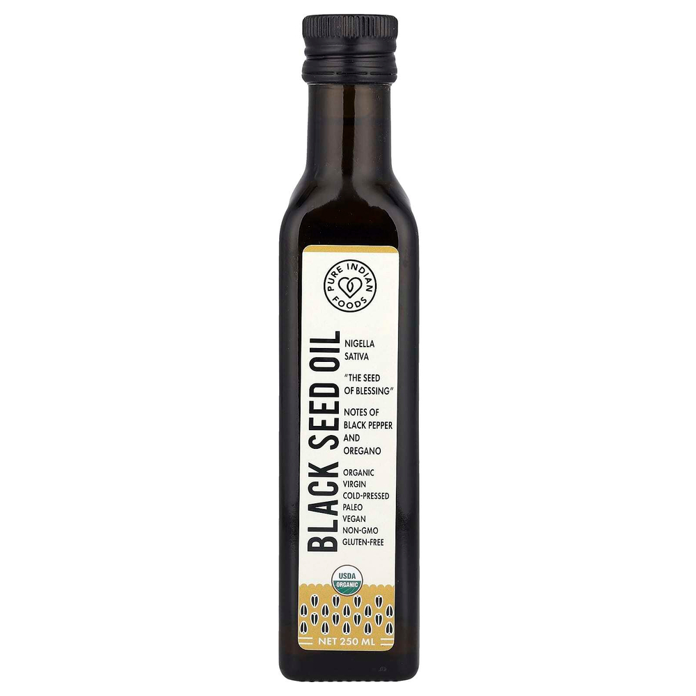 Pure Indian Foods, масло чёрного тмина, 250 мл