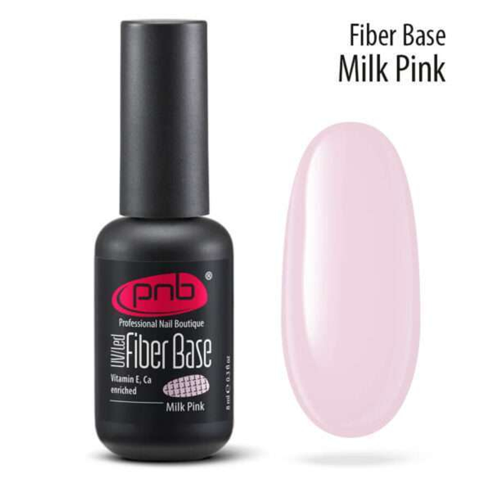 PNB Файбер база PNB, молочно-розовая /  UV/LED Fiber Base Milk Pink 17ml