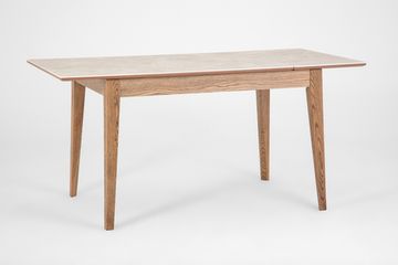 Стол Франк-М (дуб/нога венге/столешница керамика жемчуг)