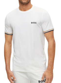 Мужская теннисная футболка BOSS x Matteo Berrettini Tee MB 2 - white