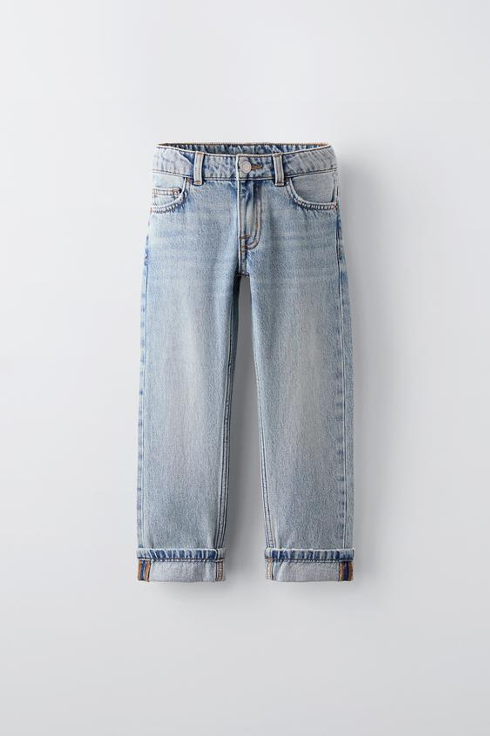 ZARA ДЖИНСЫ ORIGINAL FIT, ГОЛУБОЙ