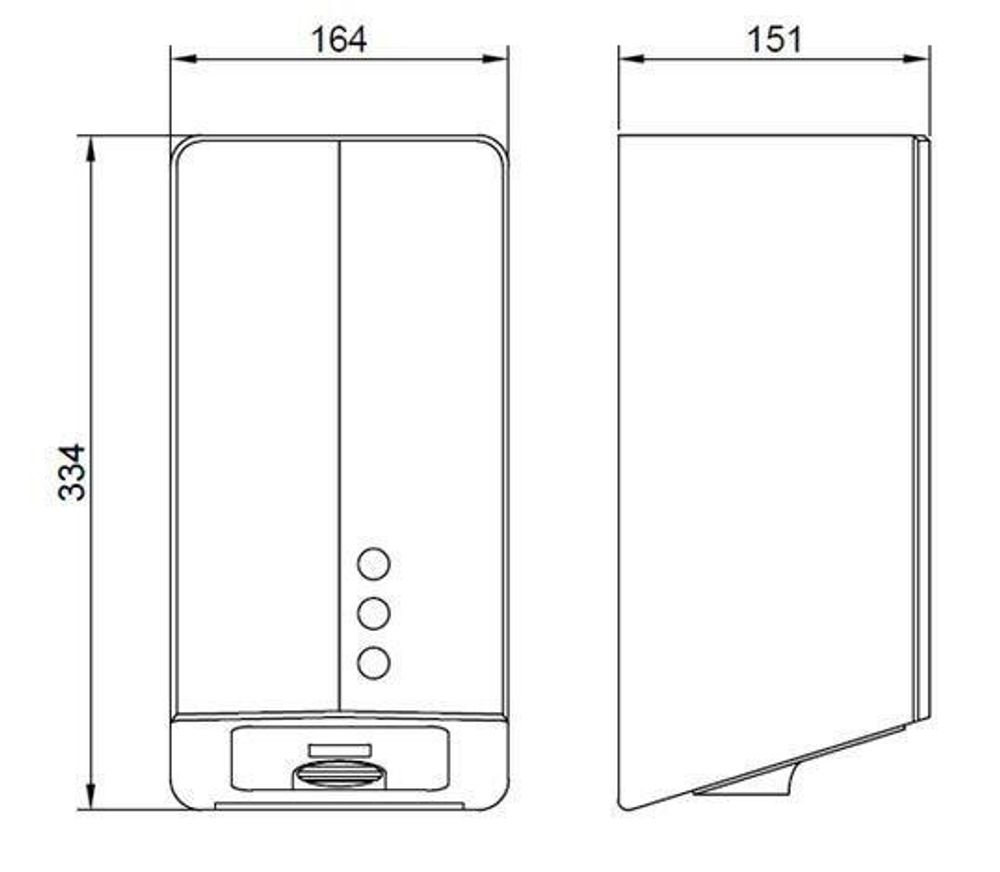 Сушилка сенсорная 800 W ABS FUGA EVO 01841.W белый