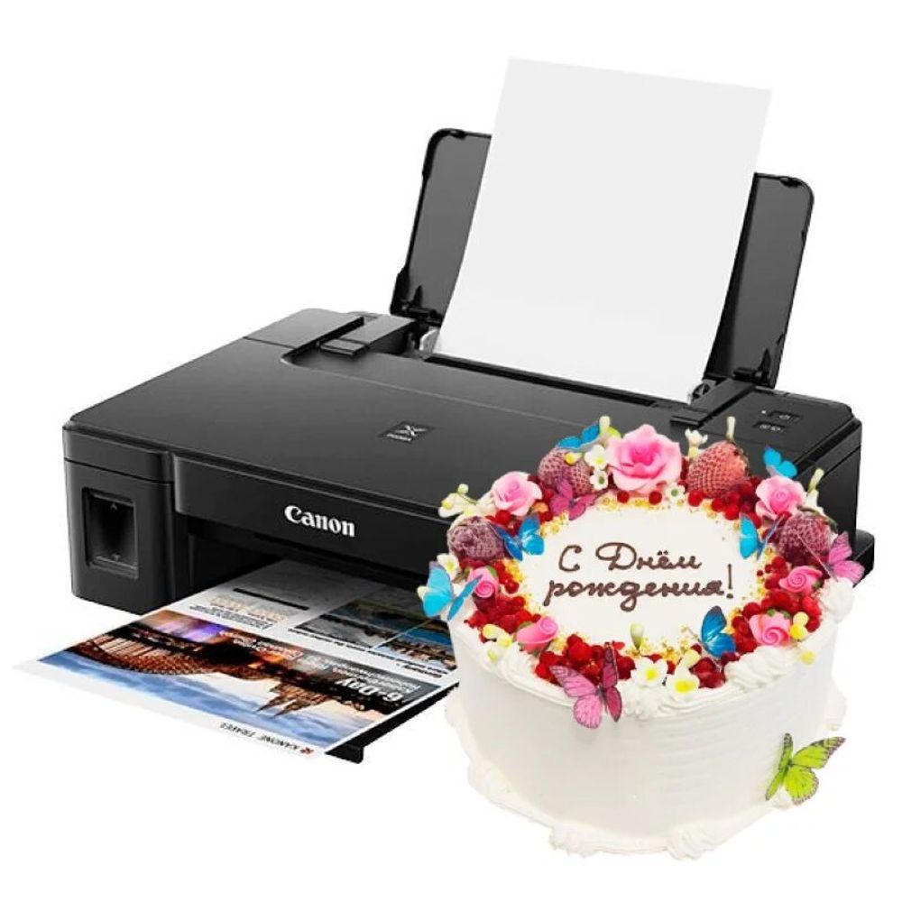 Печать картинки на тонкой вафельной бумаге А4(Ваш макет)