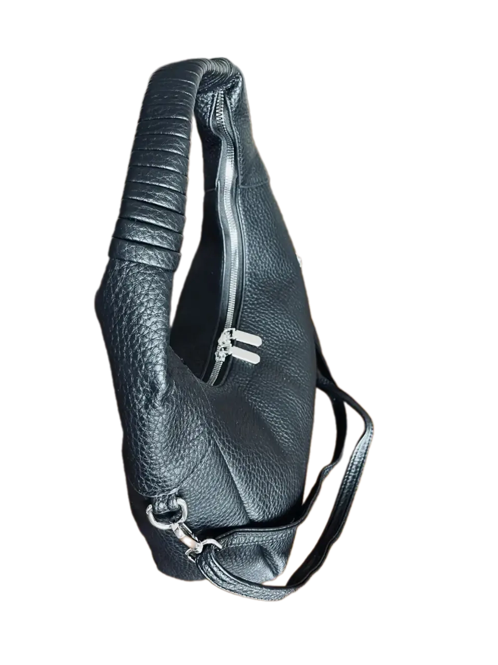 Сумка женская повседневная из экокожи черная QOZA