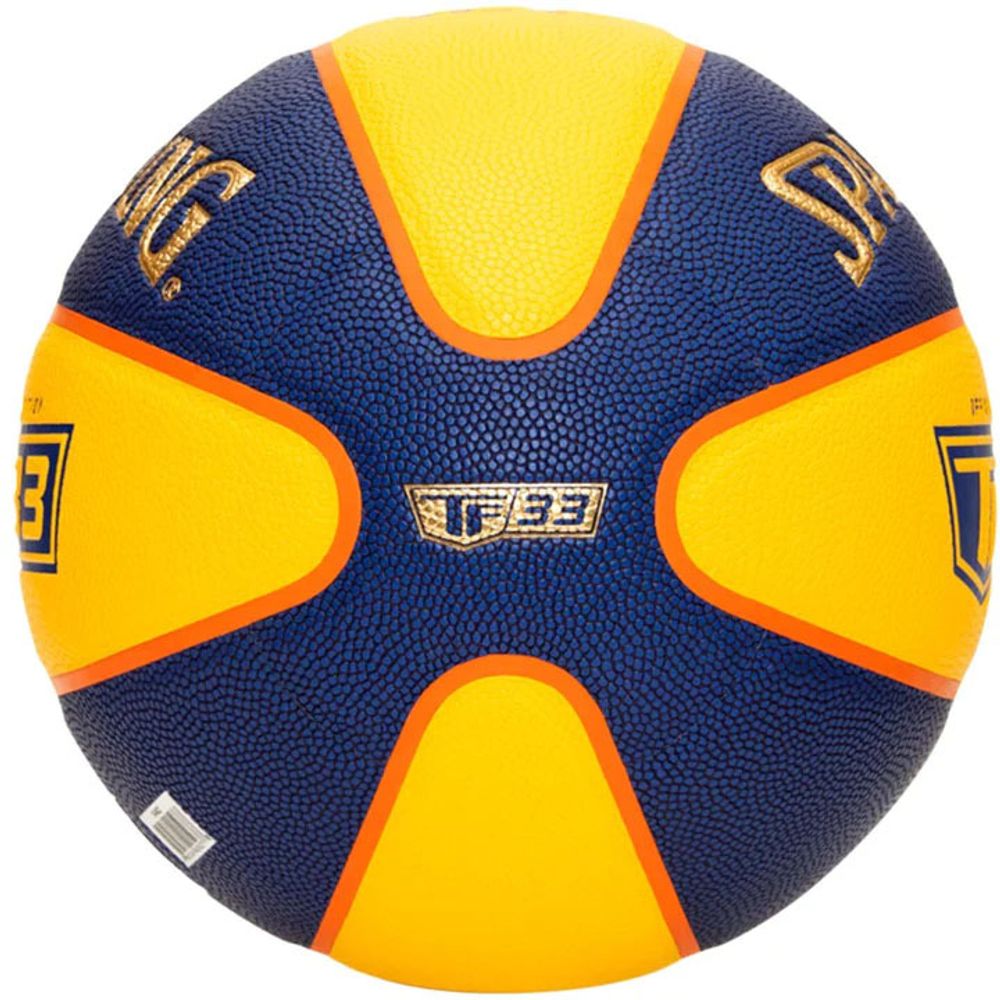 Мяч баскетбольный Spalding TF-33 Gold 3*3 Indoor/Outdoor, 76862z, размер 6, FIBA Approved