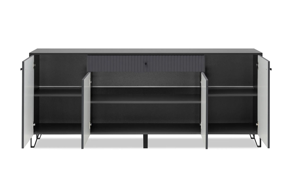 Комод Тесса с ножками, лдсп/мдф, 200х42.6х83 см