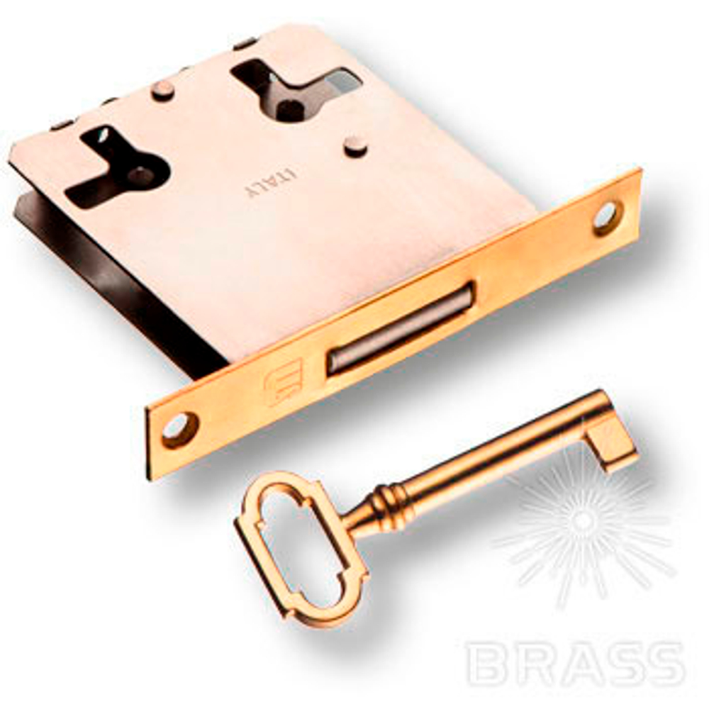 Замок мебельный BRASS врезной 01904 с ключом