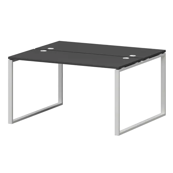 Бенч двойной на металлокаркасе СМС2-О-14К.120.Пр25  1400x1236x750 Смарт