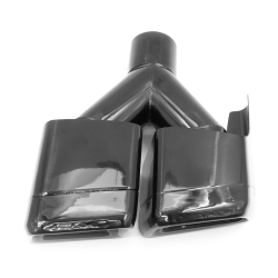 Насадка на глушитель AFM2-63-255х100-300R ЧЕРНАЯ квадрат Benz W212 E63