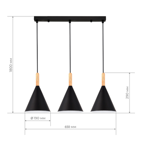 Светильник подвесной Evoluce Arket SLE1255-403-03