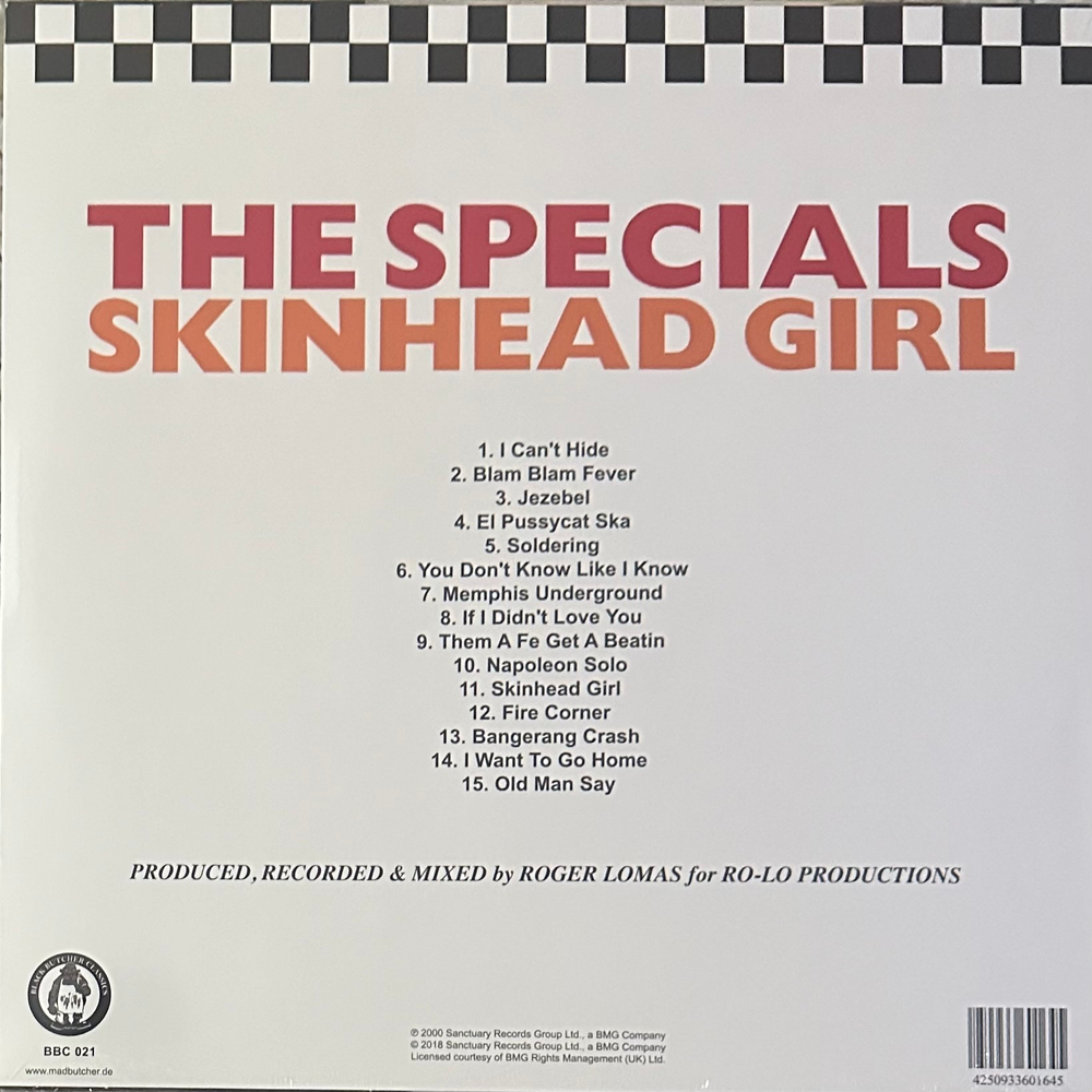 The Specials ‎– Skinhead Girl (Германия 2018г.)