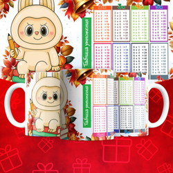 Лабубу с таблицей умножения