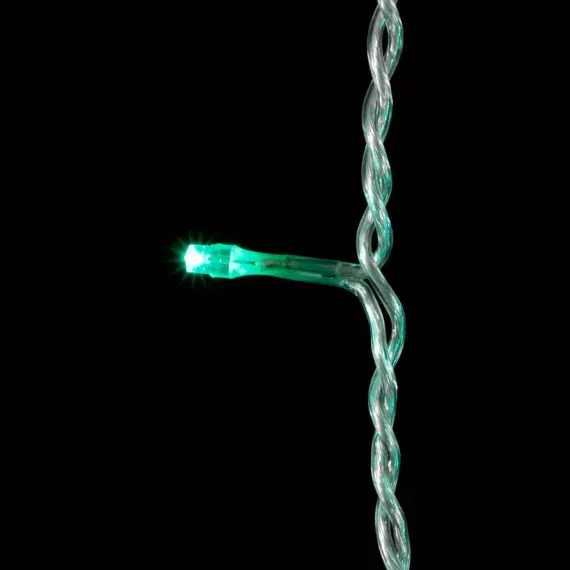 Светодиодная бахрома 3.2*0,9 м, 220V., 232 аква LED ламп, соединяемая, силиконовый прозрачный провод, Beauty Led (ECC232-10-2A)