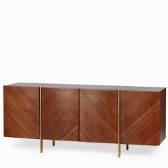 Комод Adagio 180х45 см, шпон ореха