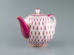 Чайник заварочный форма Тюльпан рисунок Сетка-Блюз 2 арт. 80.86209.00.1