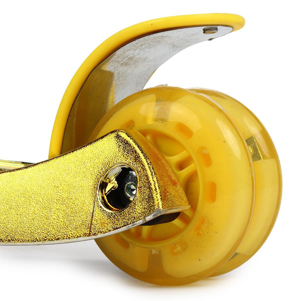 Самокат 4х-колес. с мигающими огнями, регулируемая высота: 78/82/87 см, колеса PU свет, макс. вес 50