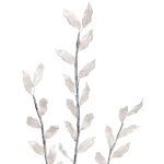 Ветка декоративная «Блеск камней» 63 см, Серебро