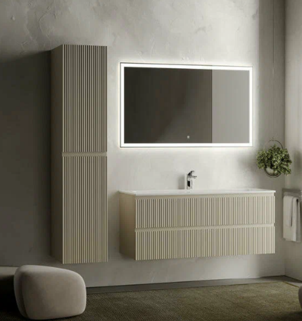 Шкаф-пенал SANCOS Snob R подвесной Beige Soft, 350х350х1650 мм, арт. PSNR35CE