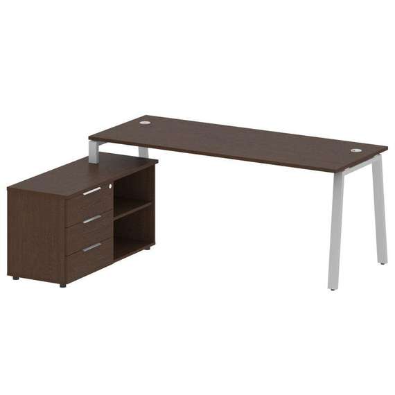 Метал Систем Рабочая станция с тумбой на А-образном м/к БА.РС-СТС-2.5 (L)