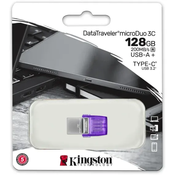 Kingston DataTraveler microDuo 3C G3 OTG 128Gb