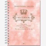 Тетрадь общая А5 120 листов "В точку" на металлическом гребне