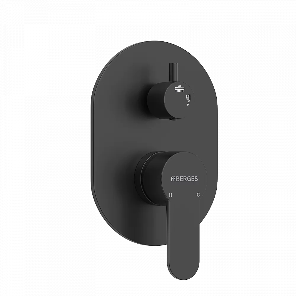 Душевая система Berges NARDIS 3R 71008 черная матовая