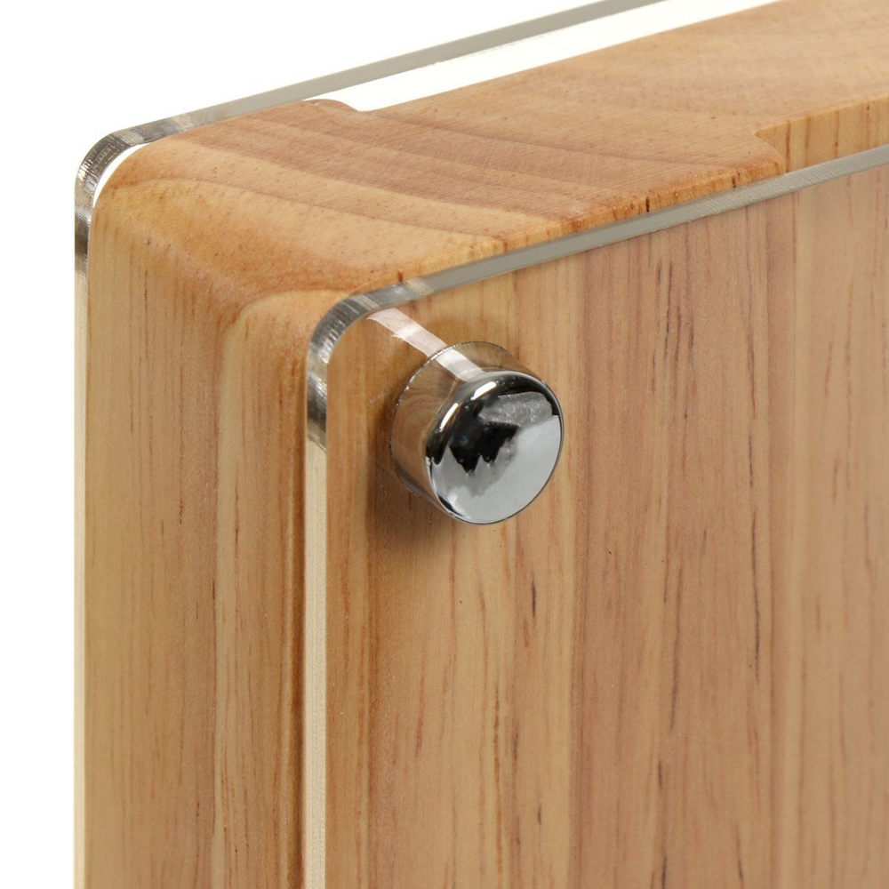 Набор ножей 5 пр, нерж сталь, рук пласт, с подст, акрил, Daniks, Вуд Грейс, JA20204413