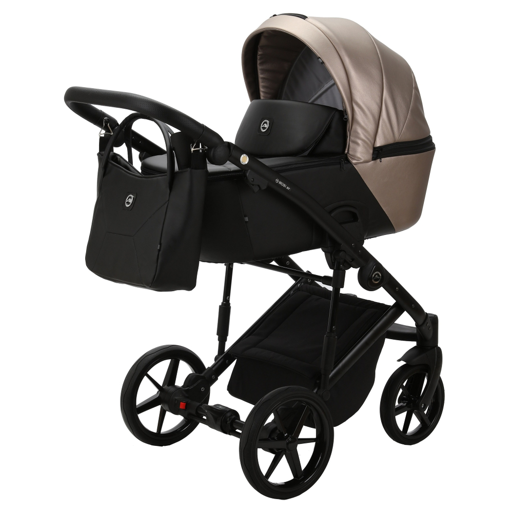 Детская универсальная коляска Adamex MOBI Deluxe SD-16 (2в1) 100% экокожа