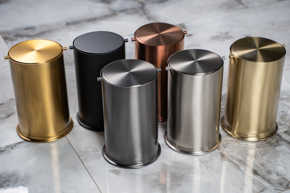 Мусорное ведро с вращающейся крышкой Boheme 10916-B Black