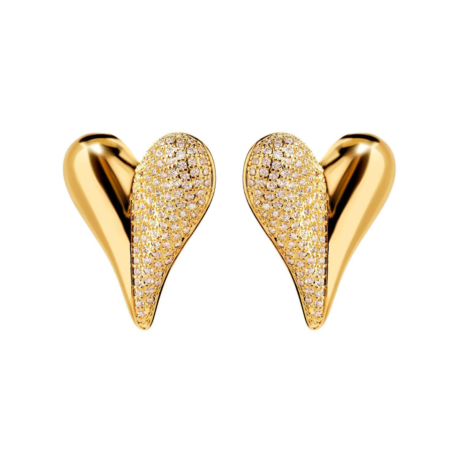 Серьги Pointy Heart Earrings – Crystal