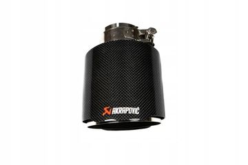 Насадка на глушитель Akrapovic style с карбоном 63/114 глянец
