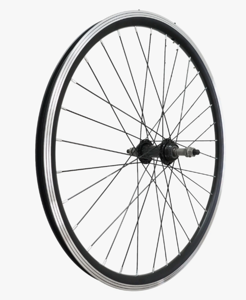 Колесо 24"задн.ал.дв.обод,черн.цв.32Н,V-br,под трещетку