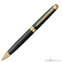 Шариковая ручка Carandache Leman Black lacquered matte GP (4789.296)