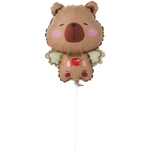 Шар Фольгированный Капибара с крыльями (Коричневый)