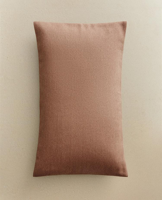 ZARA HOME ОДНОТОННАЯ НАВОЛОЧКА, РОЗОВЫЙ